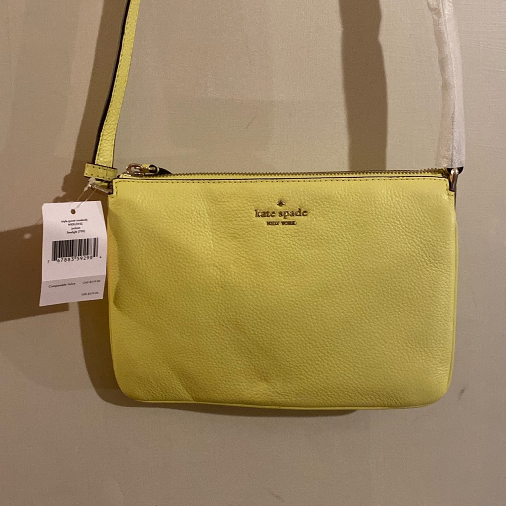 Kate Spade lemon lime cross body purse